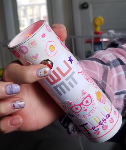 Decorated homemade flashlight